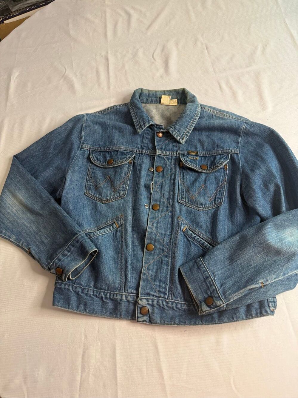 Wrangler Women’s Vintage 70s 80s Trucker Denim Jacket Size Large
